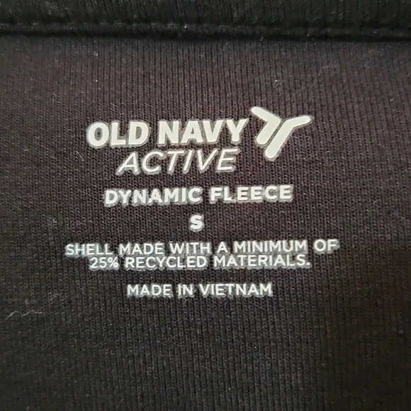 Old Navy Active Black Fleece Hoodie - Picture 8 of 9
